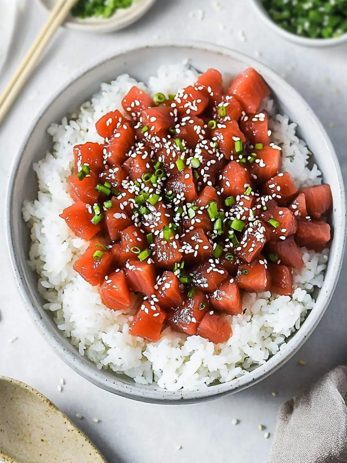 Savory Japanese Tuna Poke: Your New Must-Try Home Dish 2 Japanese Tuna Poke