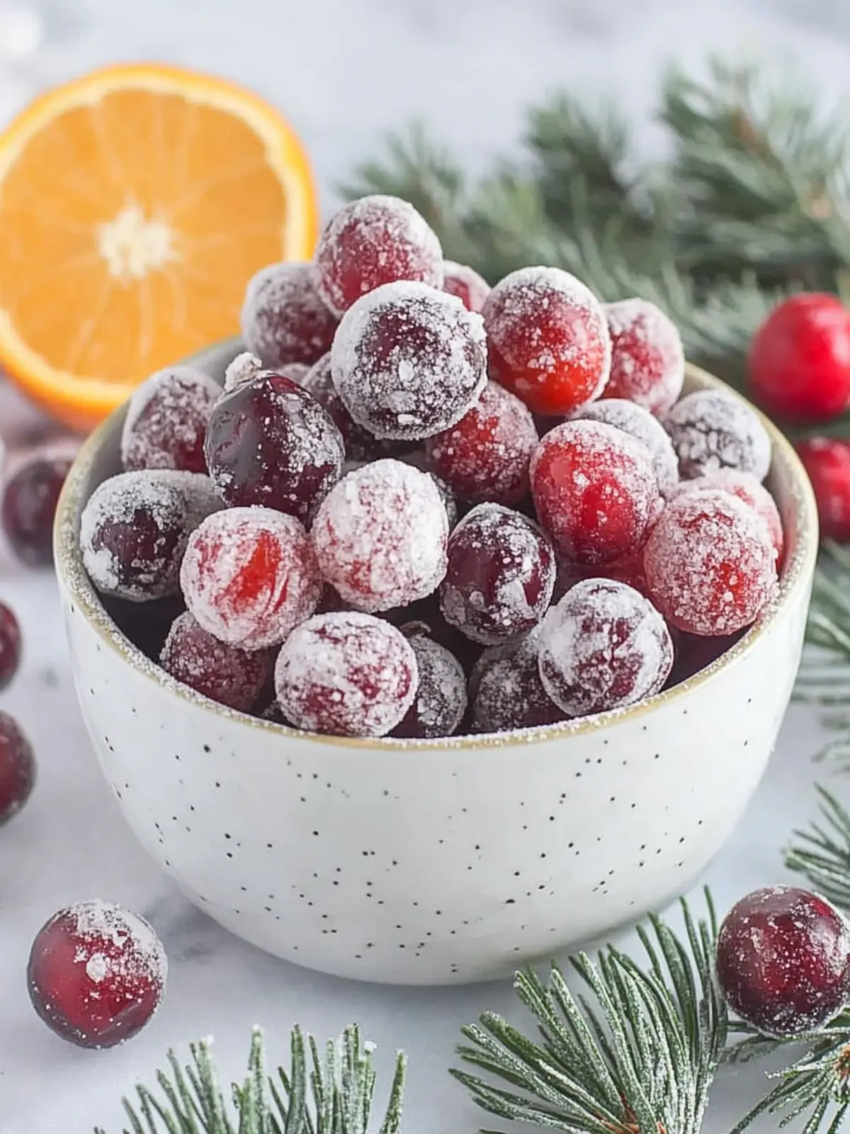 Delightful Orange Vanilla Candied Cranberries for Festive Snacking 2 Orange Vanilla Candied Cranberries
