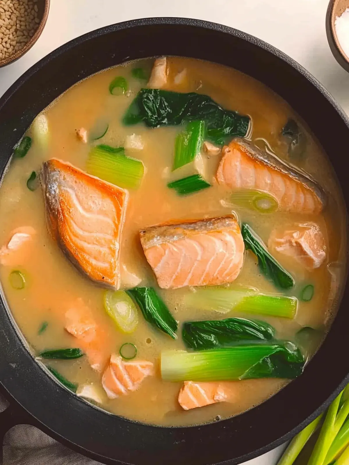 Miso Soup with Salmon: Ultimate Comfort in Every Sip 4 Miso Soup with Salmon