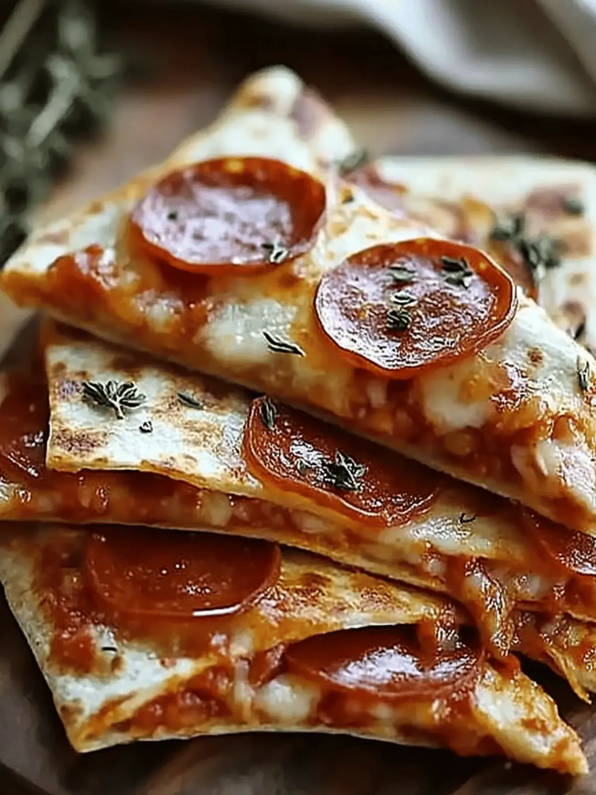 Pepperoni Pizzadillas: Quick, Cheesy Delight in 15 Minutes 4 Pepperoni Pizzadillas