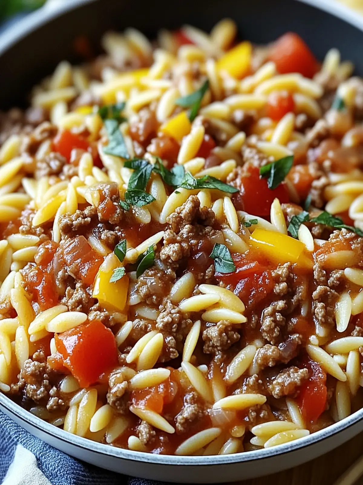 Ground Beef and Orzo Skillet: Your Go-To Cozy Weeknight Meal 3 Ground Beef and Orzo Skillet