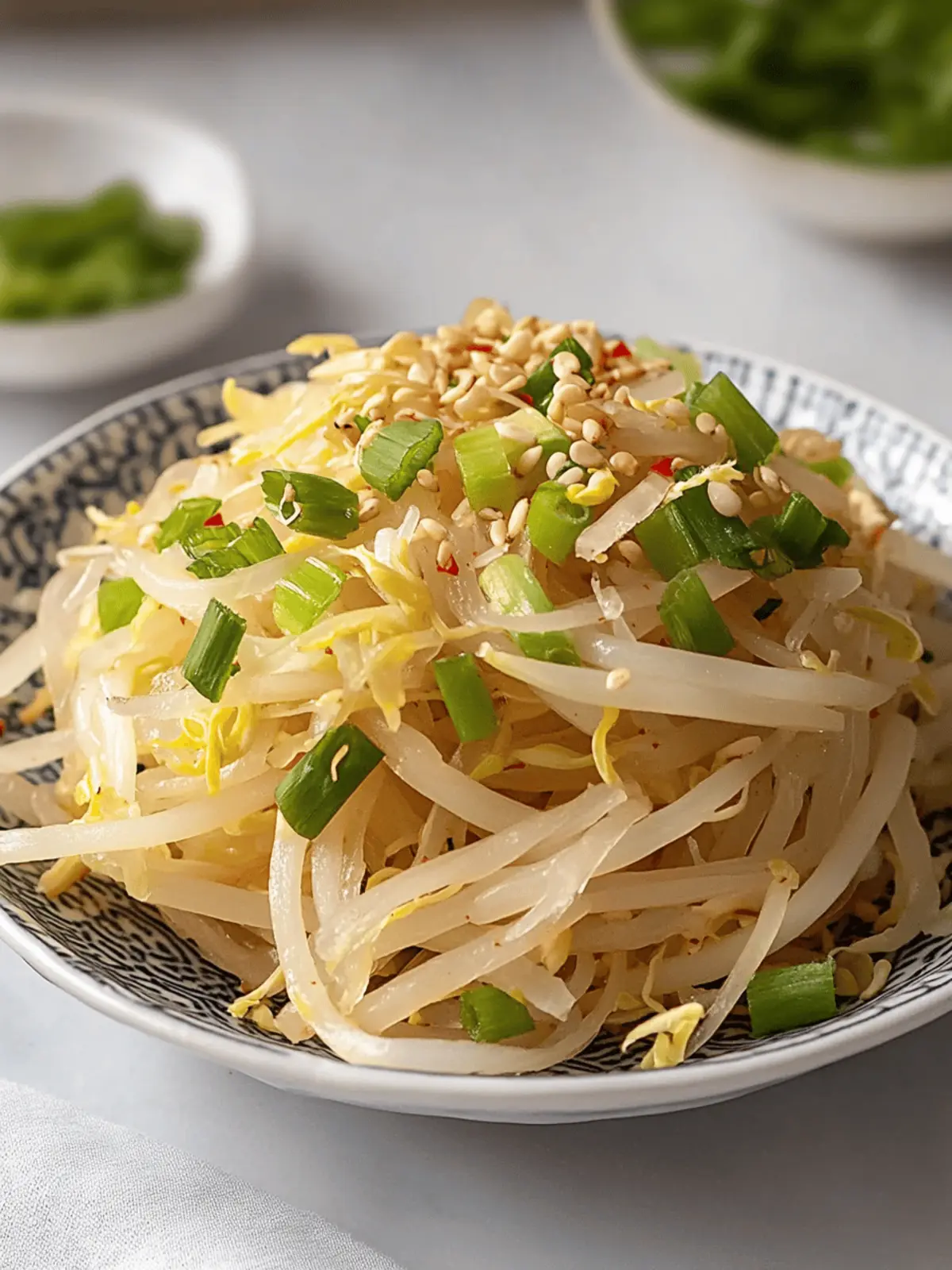 Korean Bean Sprout Salad: Refreshingly Crunchy & Healthy Fix 2 Korean Bean Sprout Salad