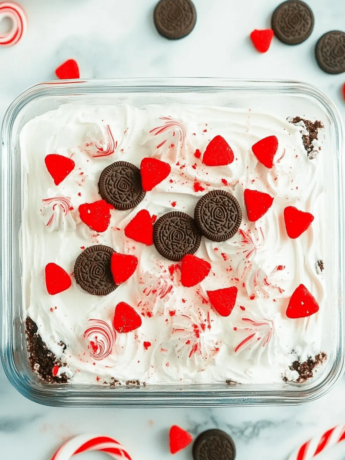 Decadent Peppermint Oreo Poke Cake for Holiday Cheer 3 Peppermint Oreo Poke Cake