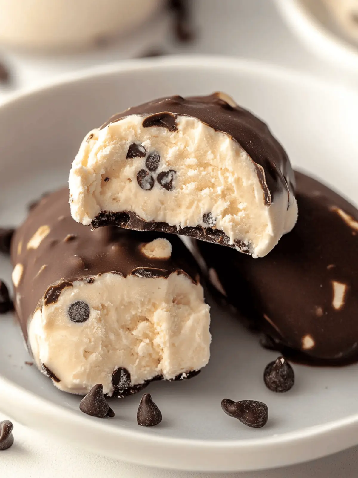 Delicious Cookie Dough Frozen Yogurt Bites for Guilt-Free Indulgence 2 Cookie Dough Frozen Yogurt Bites
