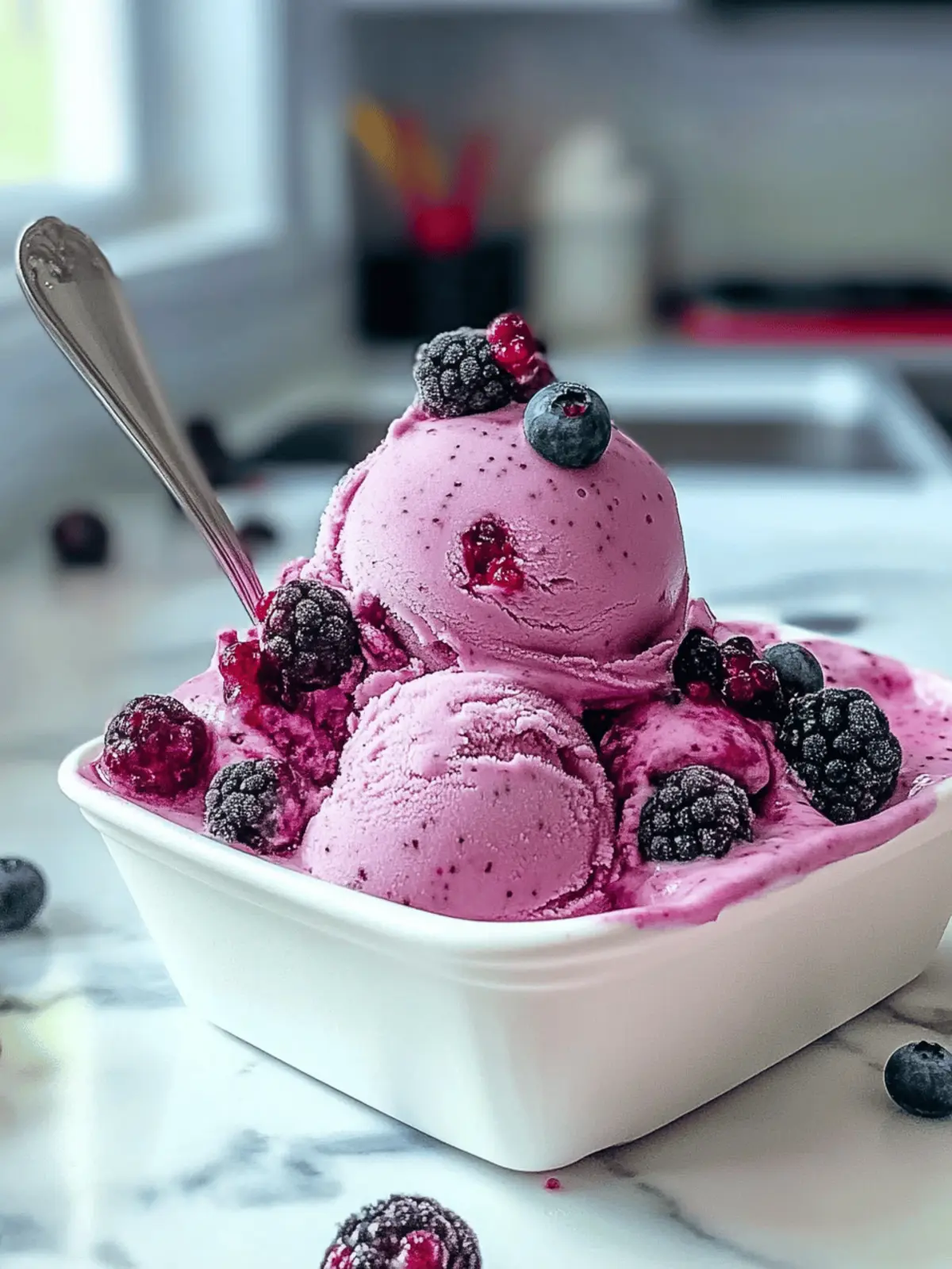 Berry Frozen Yogurt Bliss: A Healthy Summer Delight 4 Berry Frozen Yogurt