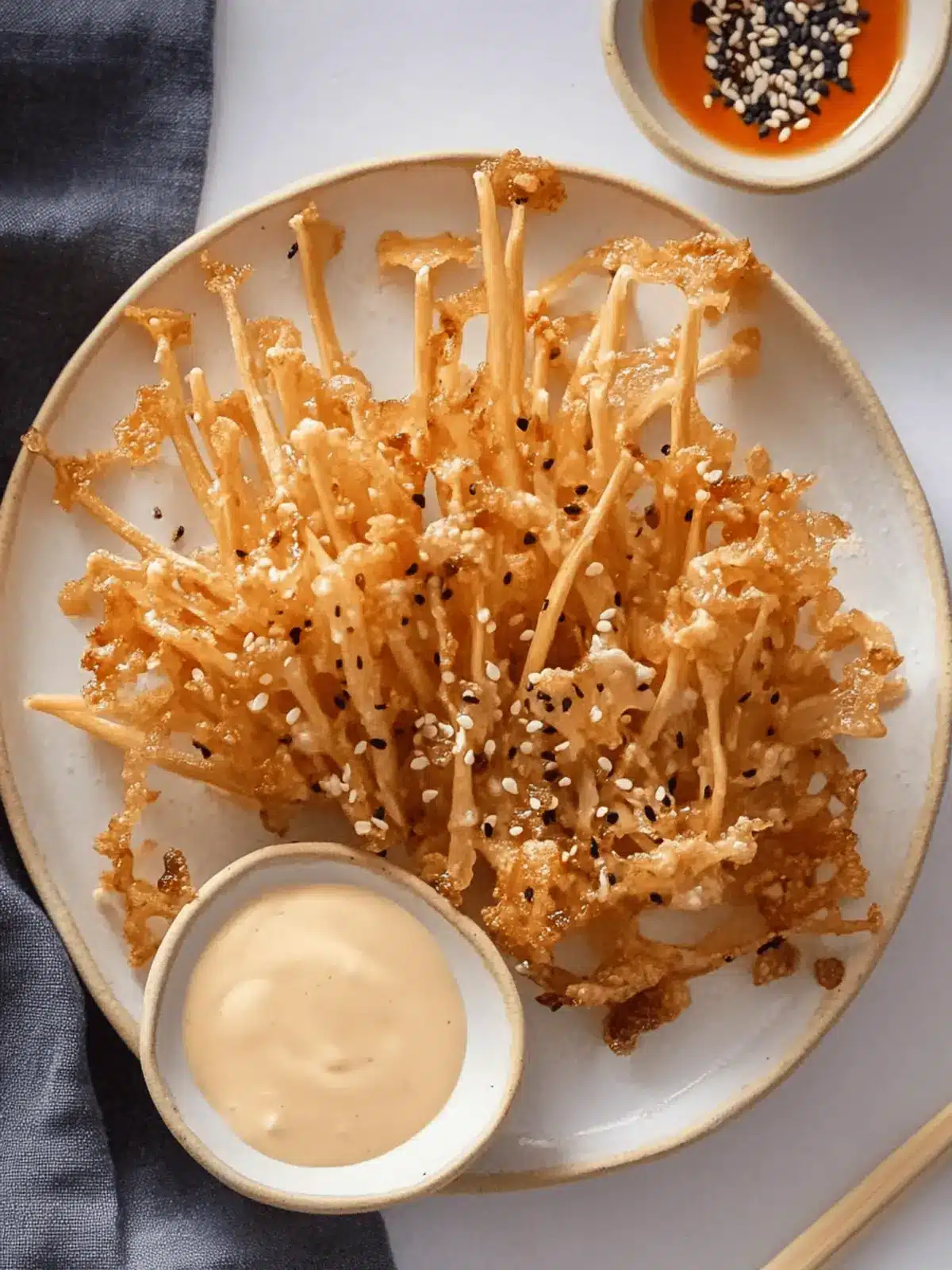 Crispy Fried Enoki Mushroom Snacks You ll Crave Again and Again 3 Fried Enoki Mushroom