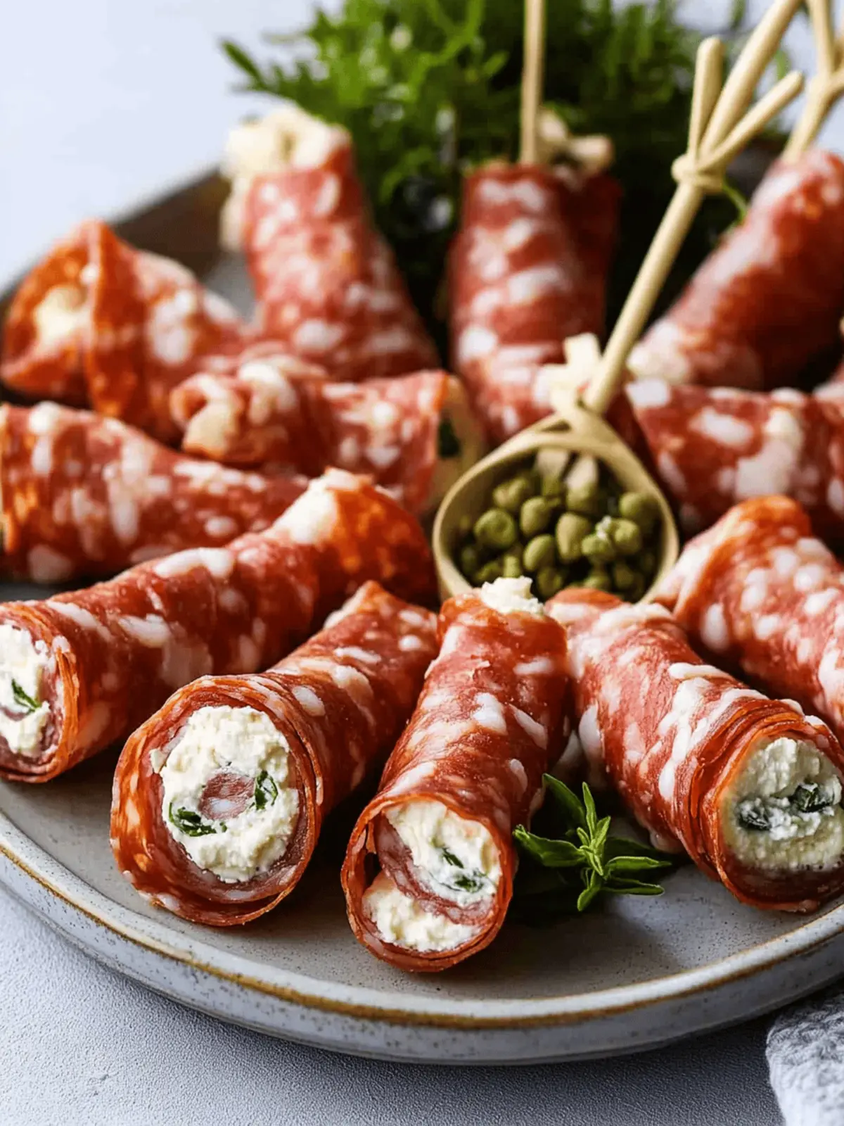 Savory Salami Cream Cheese Roll Ups for Easy Entertaining 4 Salami Cream Cheese Roll Ups