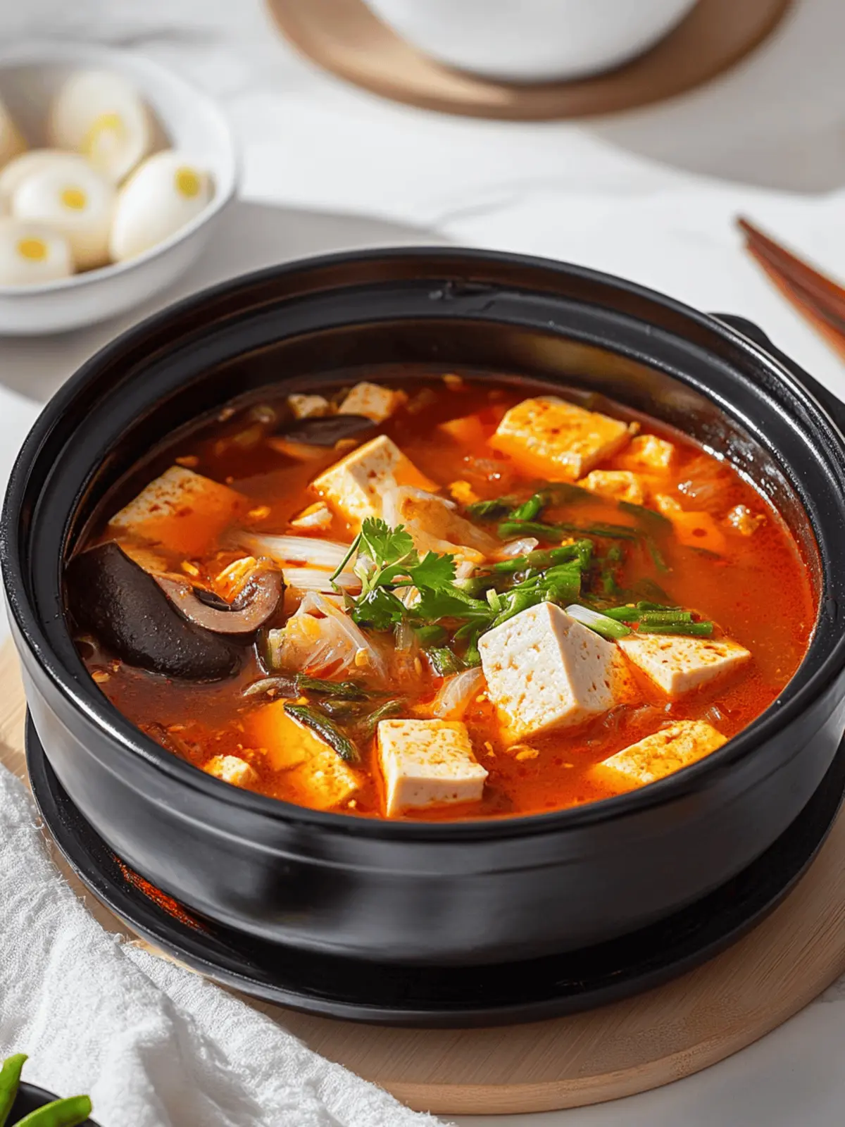 Silky Spicy Soft Tofu Soup Ready in 30 Minutes! 3 Spicy Soft Tofu Soup