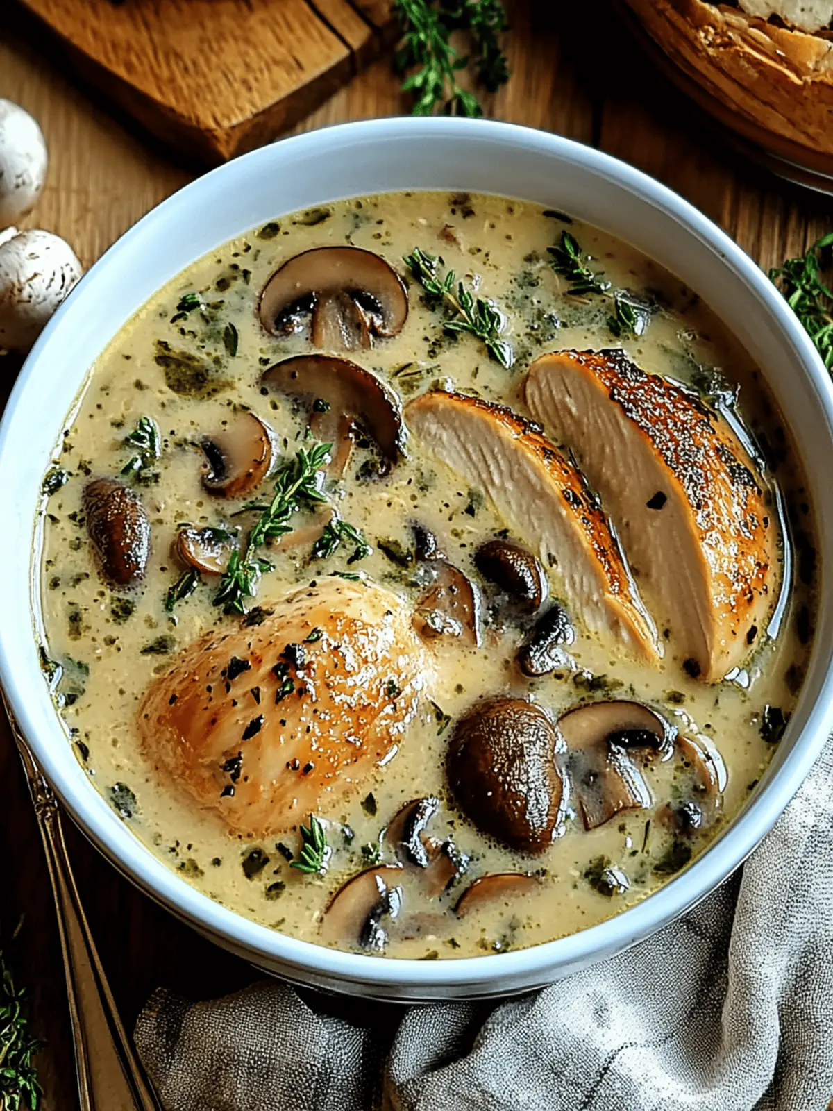 Creamy Rotisserie Chicken Mushroom Soup for Cozy Nights 4 Rotisserie Chicken Mushroom Soup