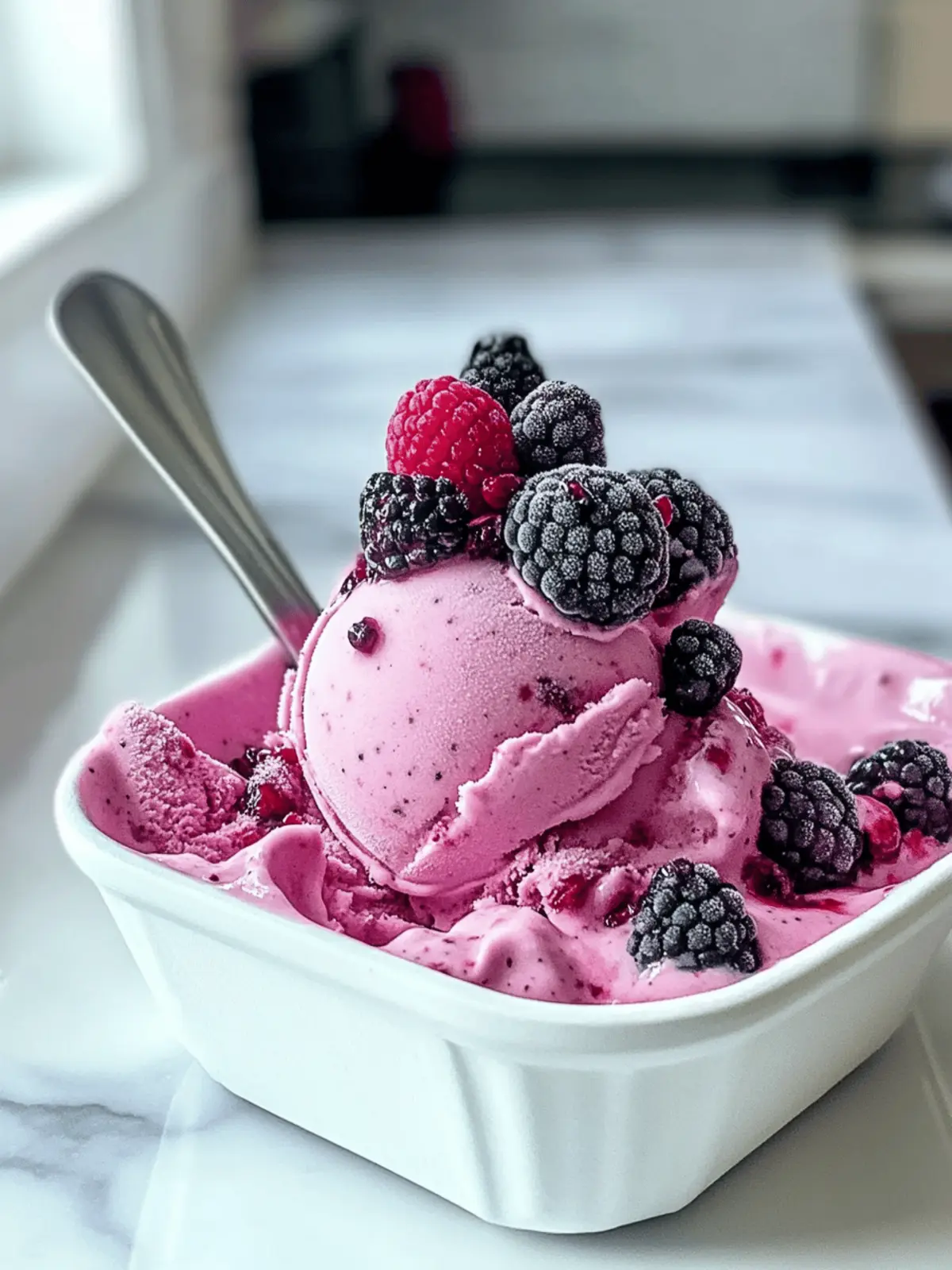 Berry Frozen Yogurt Bliss: A Healthy Summer Delight 2 Berry Frozen Yogurt