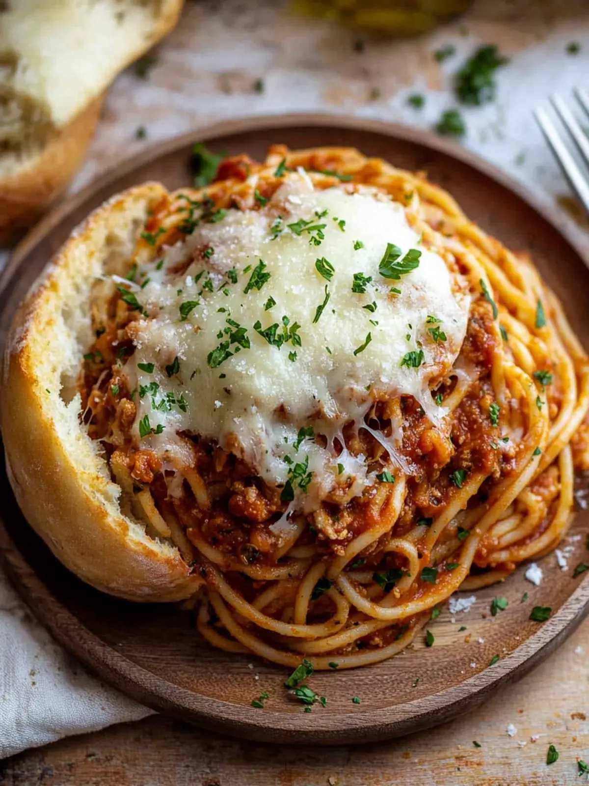 Savor Bread Bowl Spaghetti: A Cozy Dinner Delight! 2 Bread Bowl Spaghetti