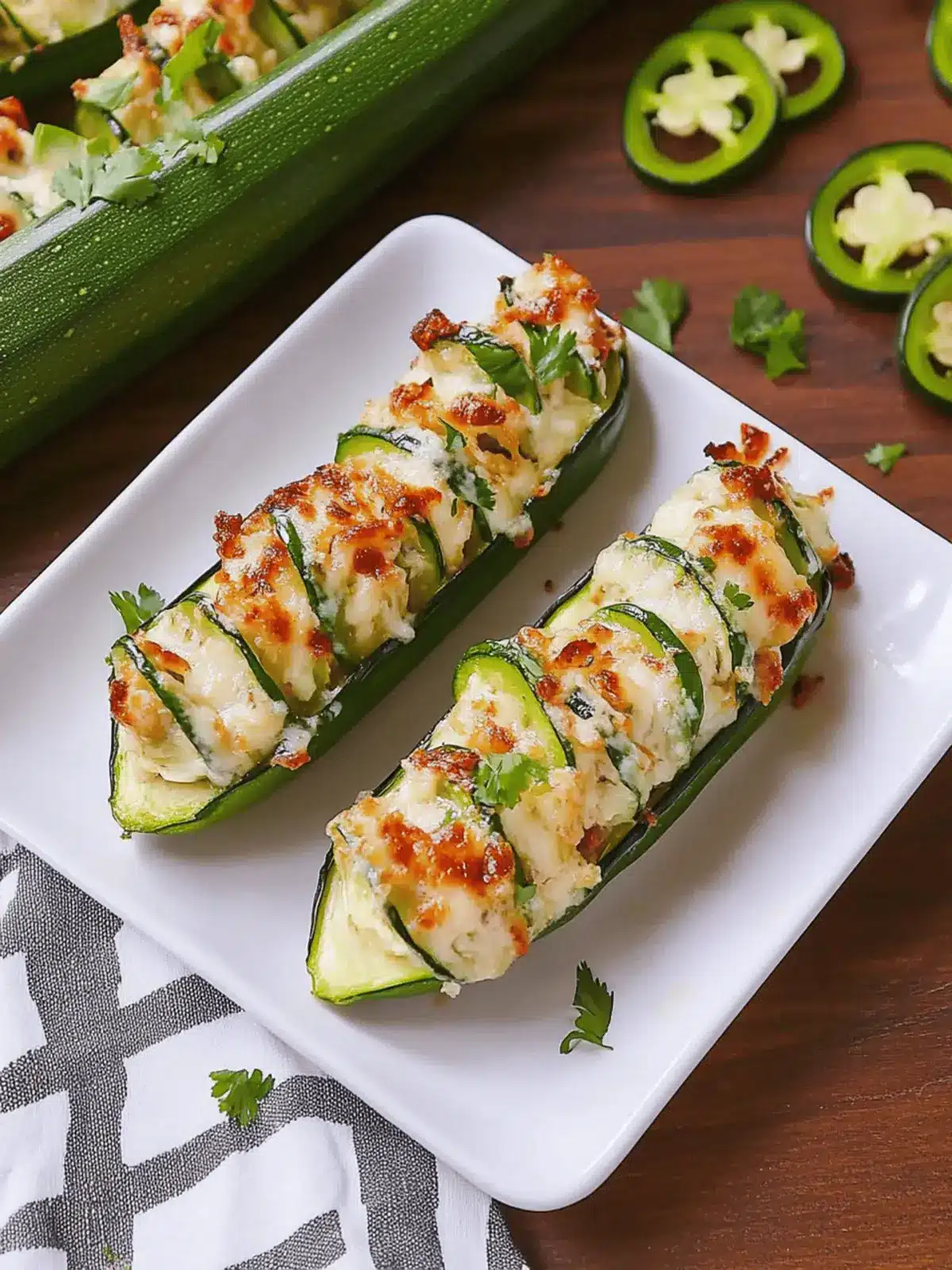 Jalape o Popper Stuffed Zucchini for a Flavor Explosion 3 Jalape o Popper Stuffed Zucchini
