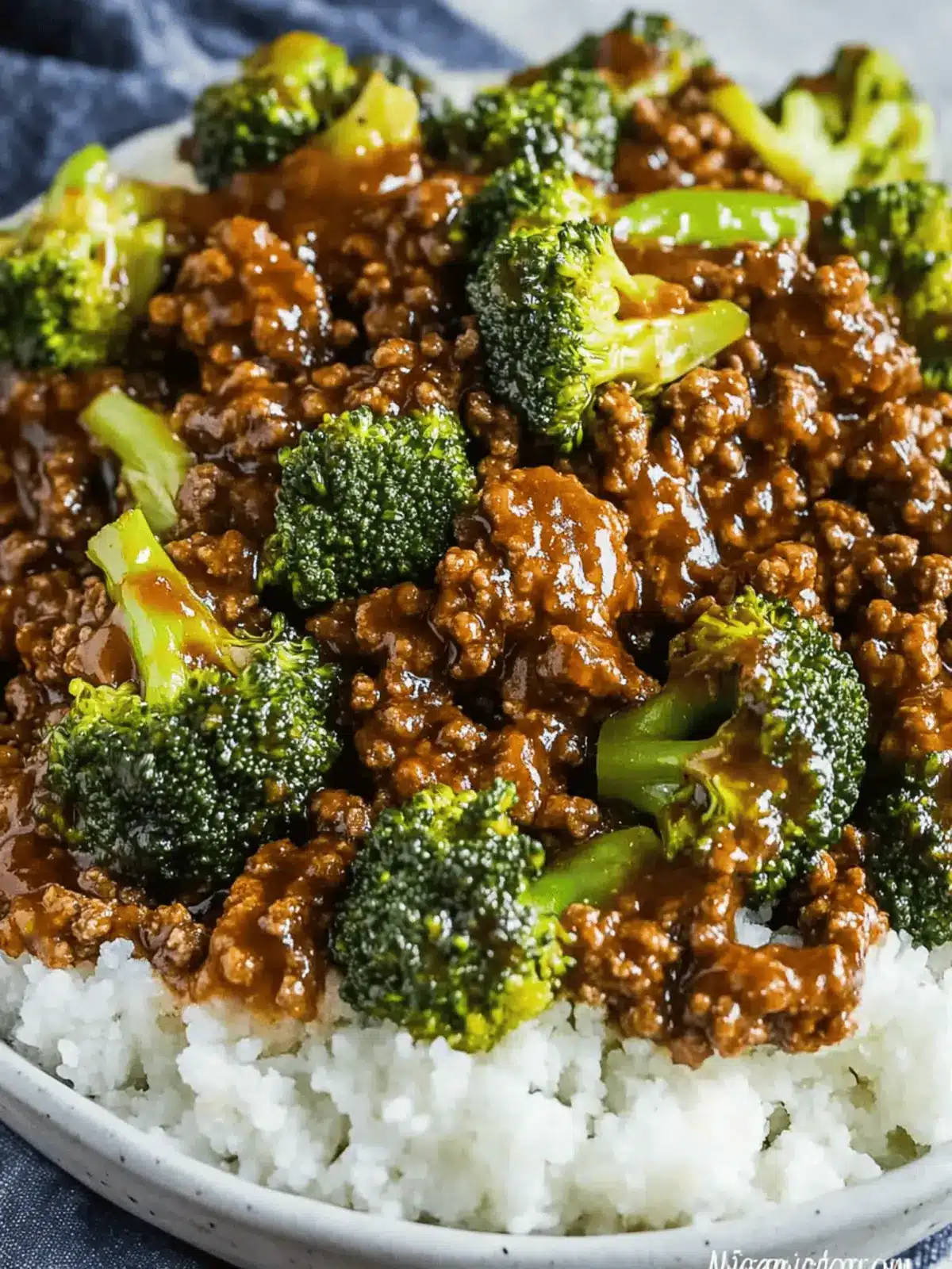 Honey Garlic Ground Beef and Broccoli in 30 Minutes Flat 4 Honey Garlic Ground Beef and Broccoli
