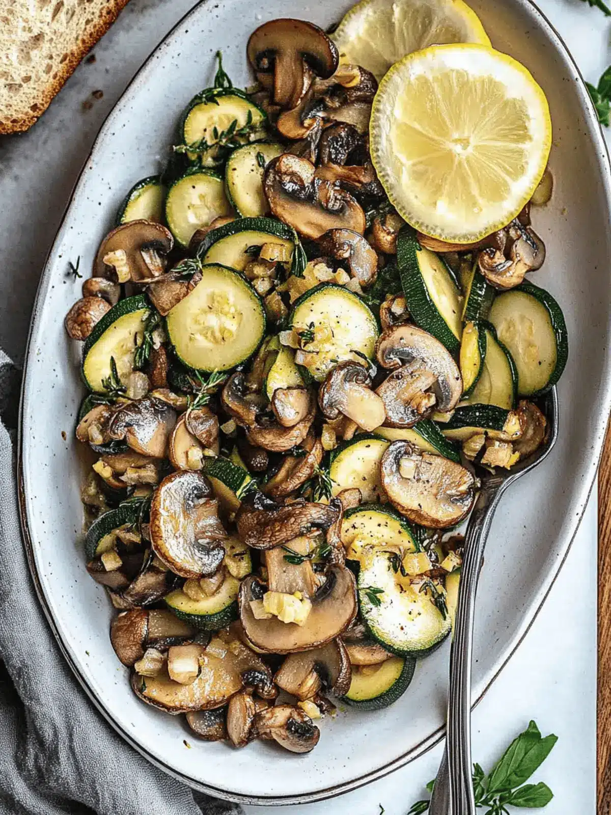 Saut ed Zucchini and Mushrooms for a Flavorful Feast 4 Zucchini and Mushrooms