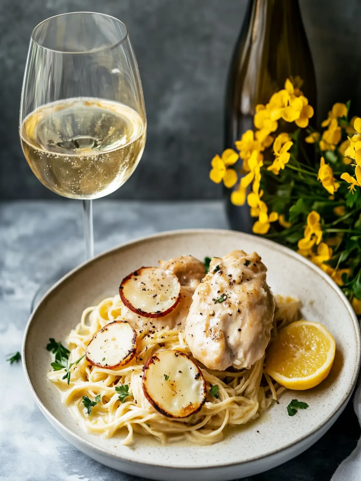 Delicious Chicken Riesling: A Cozy Elegant Dinner Delight 2 Chicken Riesling