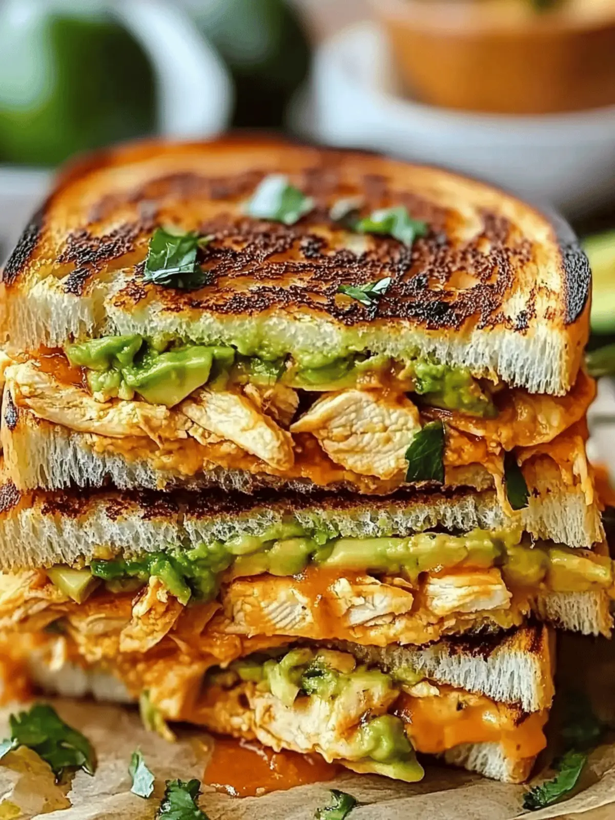 Ultimate Chicken Avocado Melt Sandwich: Comfort on a Plate 2 Chicken Avocado Melt Sandwich