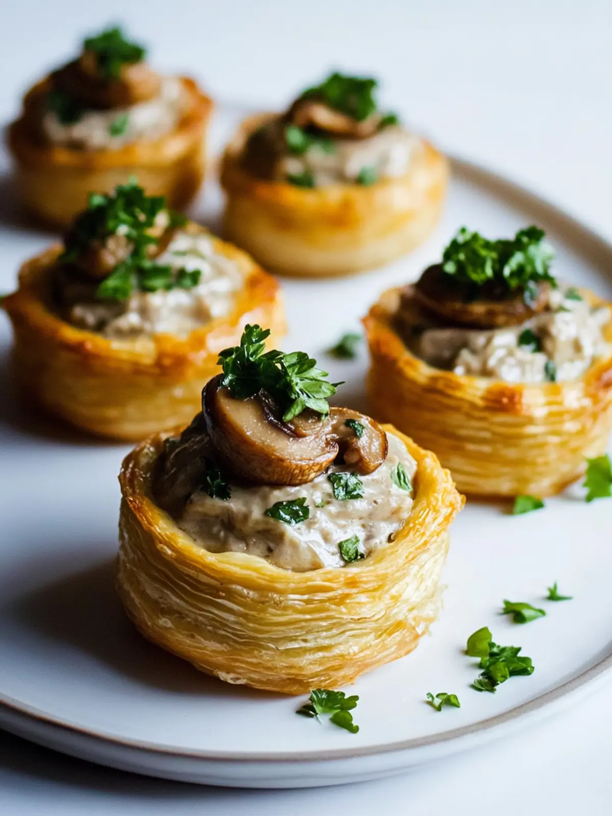 Mushroom Vol Au Vent: Flaky Delights for Cozy Nights 3 Mushroom Vol Au Vent