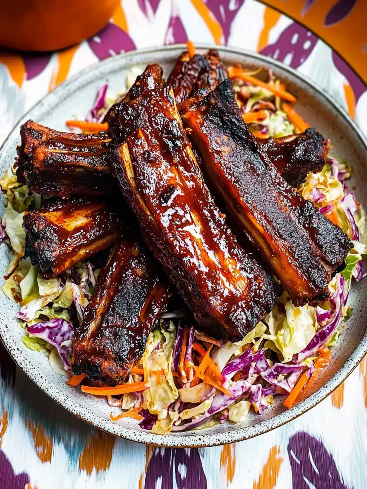 Sticky Chili Ribs with Coconut Slaw: A Flavor Adventure 3 Sticky Chili Ribs with Coconut and Cabbage Slaw