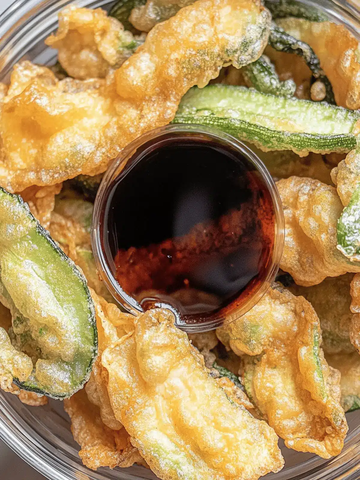 Crispy Vegetable Tempura with Sweet Soy Sauce Delight 2 Vegetable Tempura