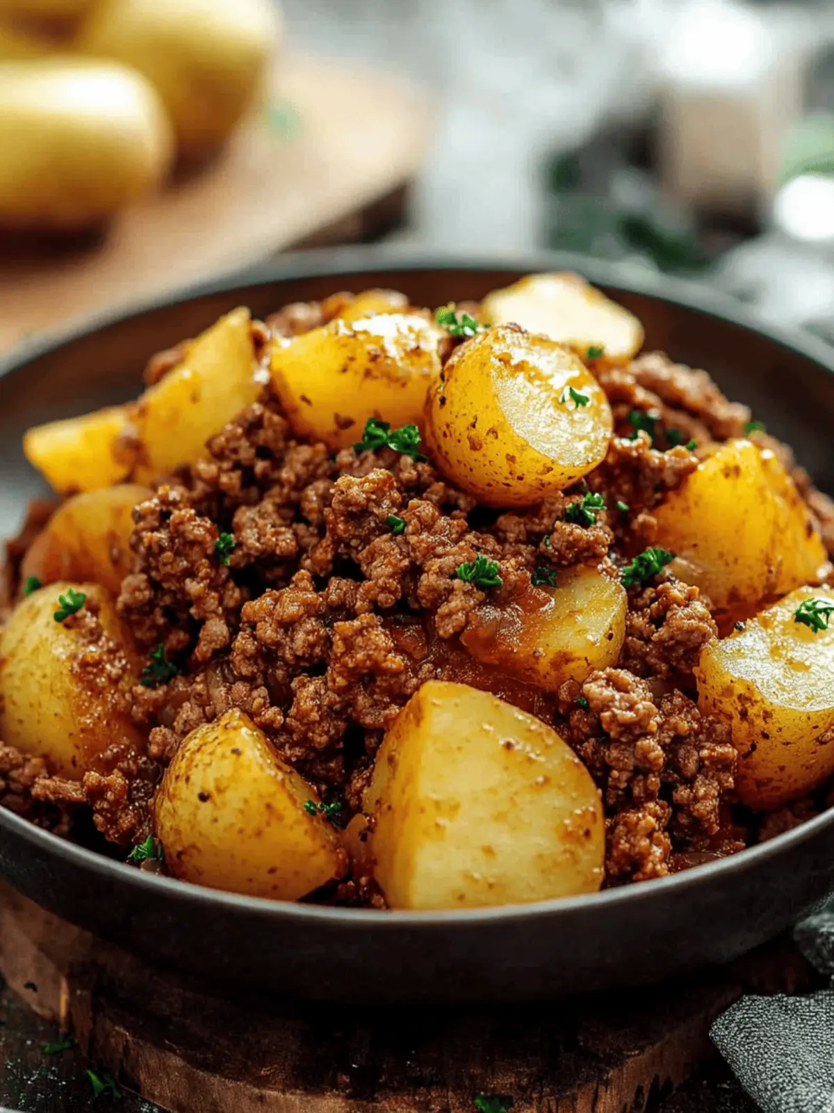 Ground Beef with Potatoes: Quick One-Pan Comfort Delight 2 Ground Beef with Potatoes