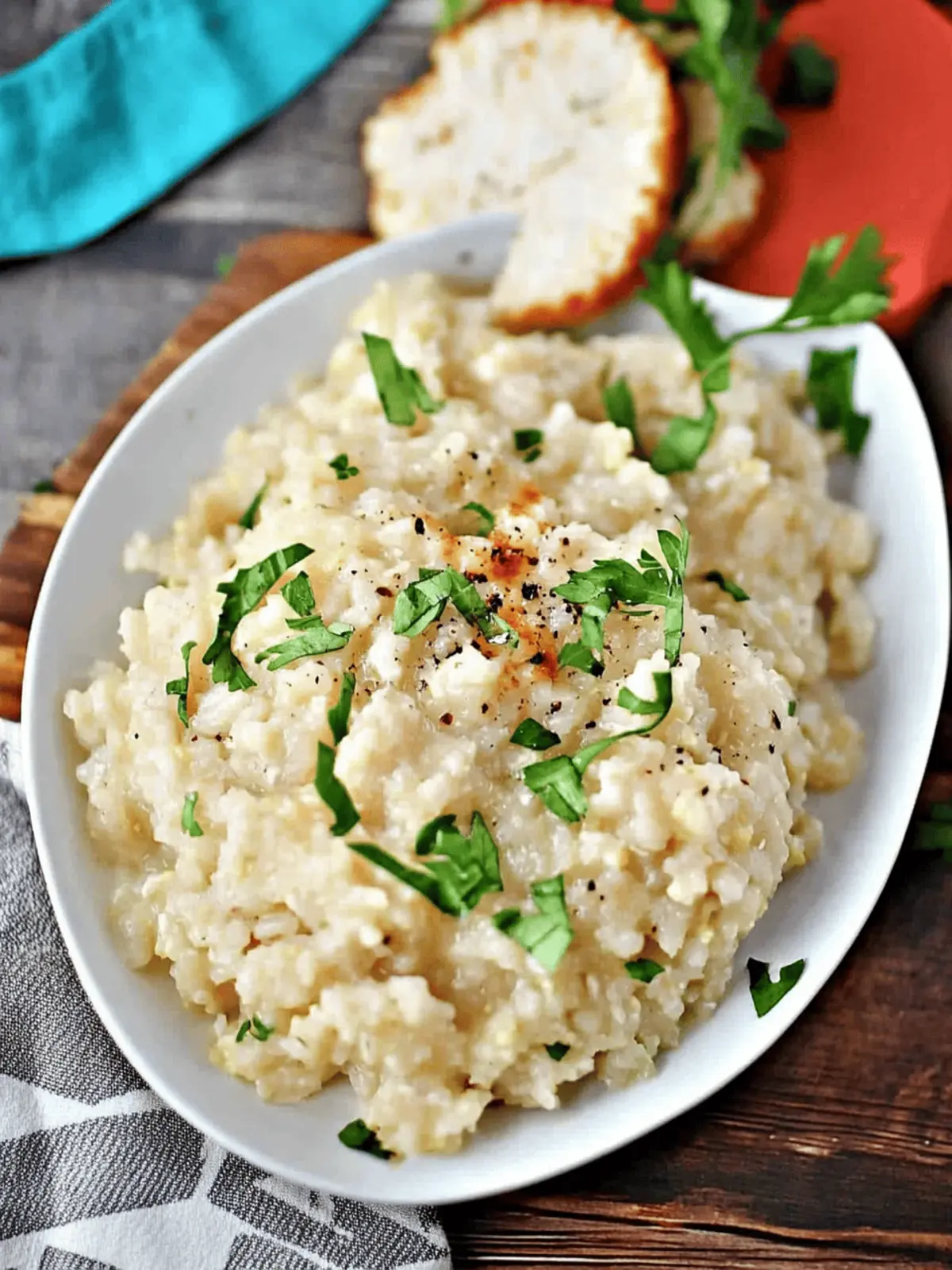 Creamy Cauliflower Rice Risotto That's Keto-Friendly and Delicious 2 Cauliflower Rice Risotto