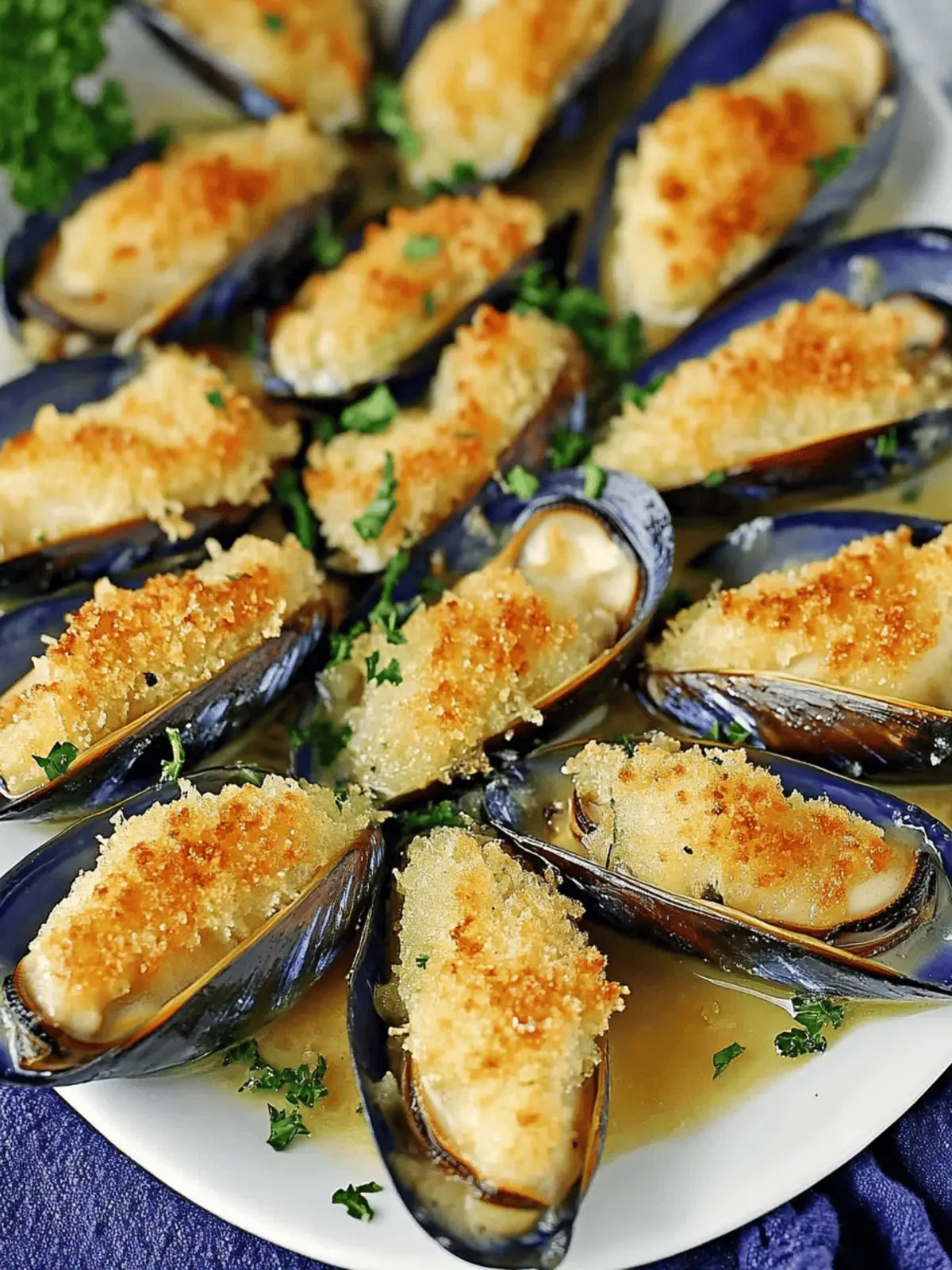 Irresistible Stuffed Baked Mussels with Creamy Garlic Bliss 2 Stuffed Baked Mussels