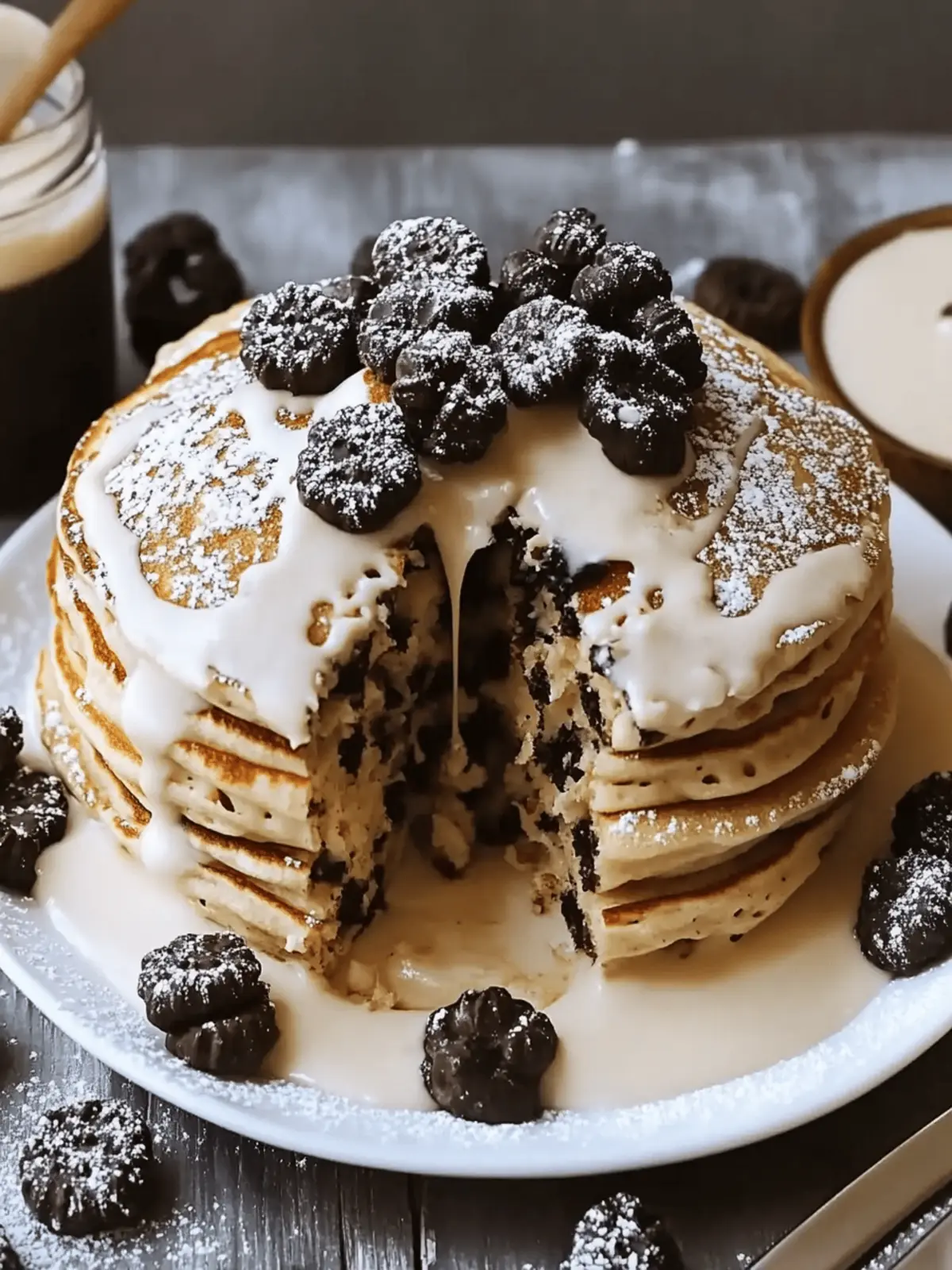 Milk n Cookies Pancakes for a Sweet Breakfast Escape 4 Milk n Cookies Pancakes