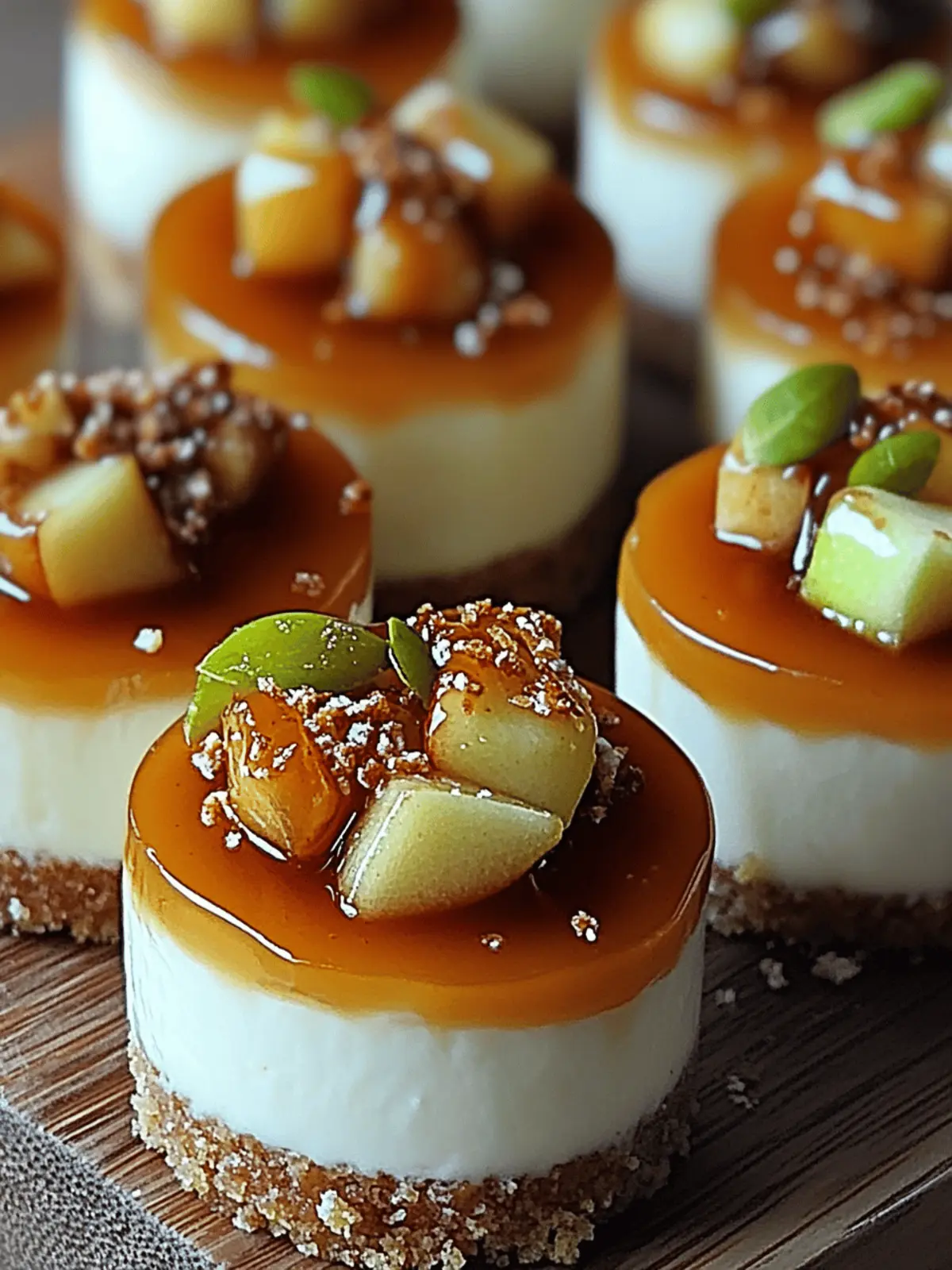 Mini Caramel Apple Cheesecake Bites for a Cozy Fall Treat 3 Mini Caramel Apple Cheesecake Bites