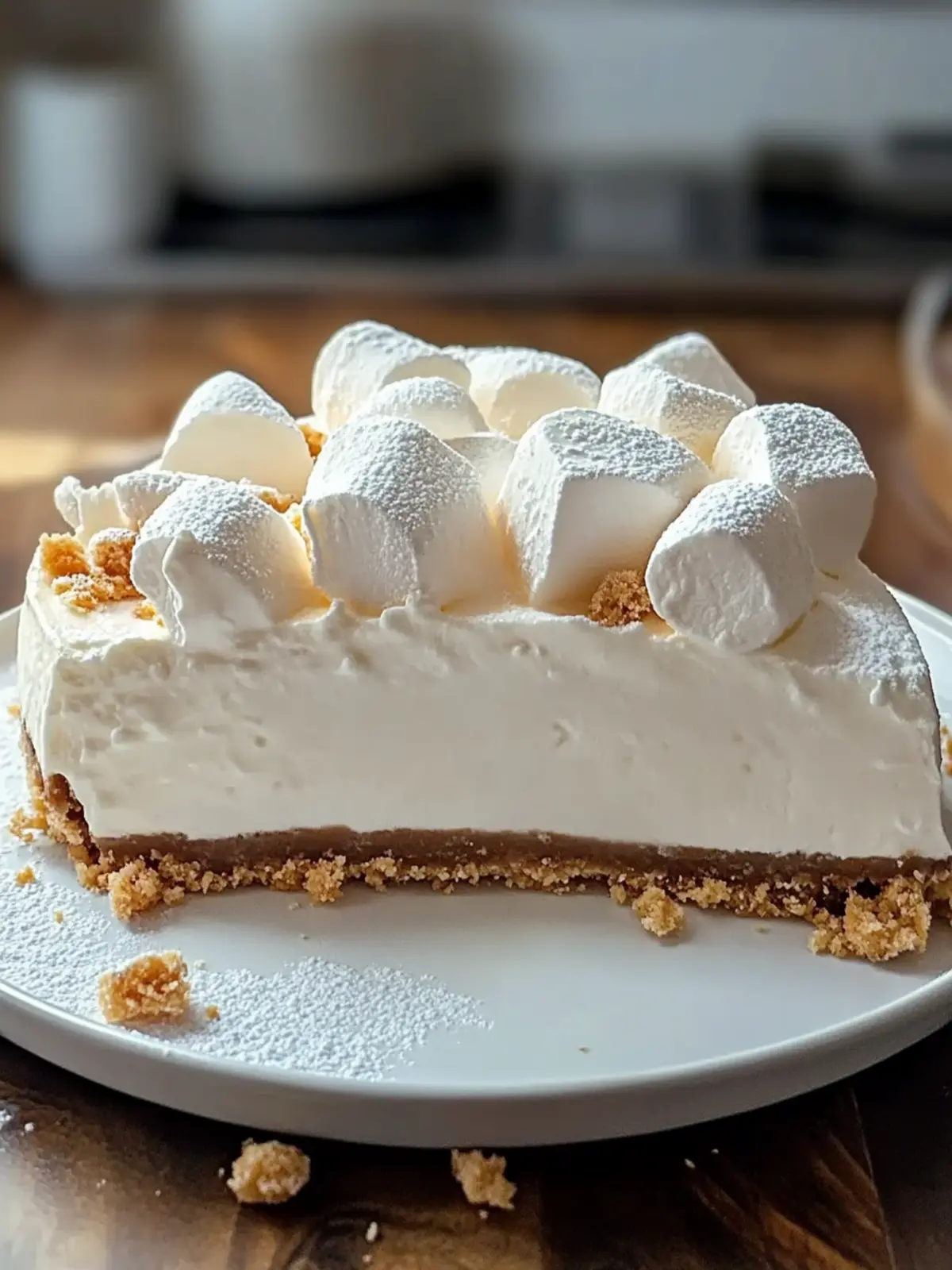Decadent Marshmallow Cheesecake that Melts in Your Mouth 2 Marshmallow Cheesecake
