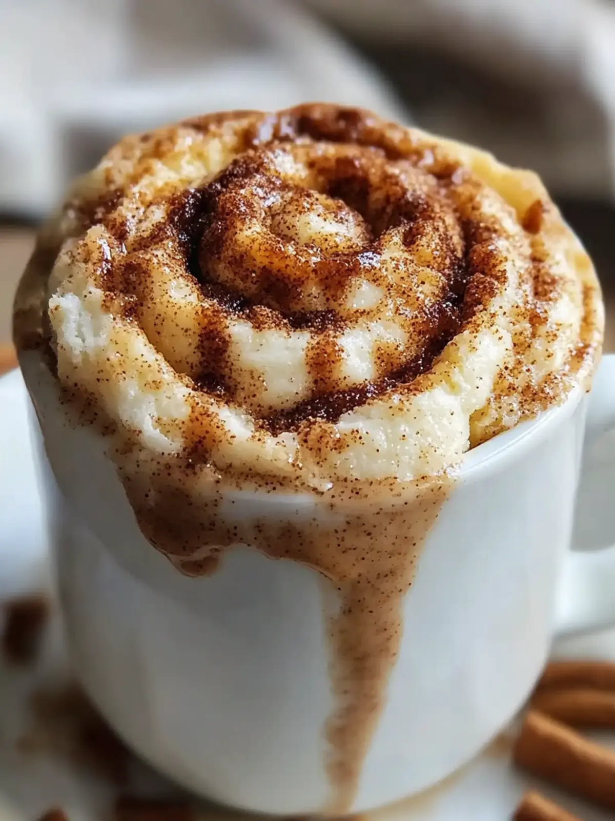 Delight in a Cozy Microwave Cinnamon Roll Mug Cake Today 3 Microwave Cinnamon Roll Mug Cake