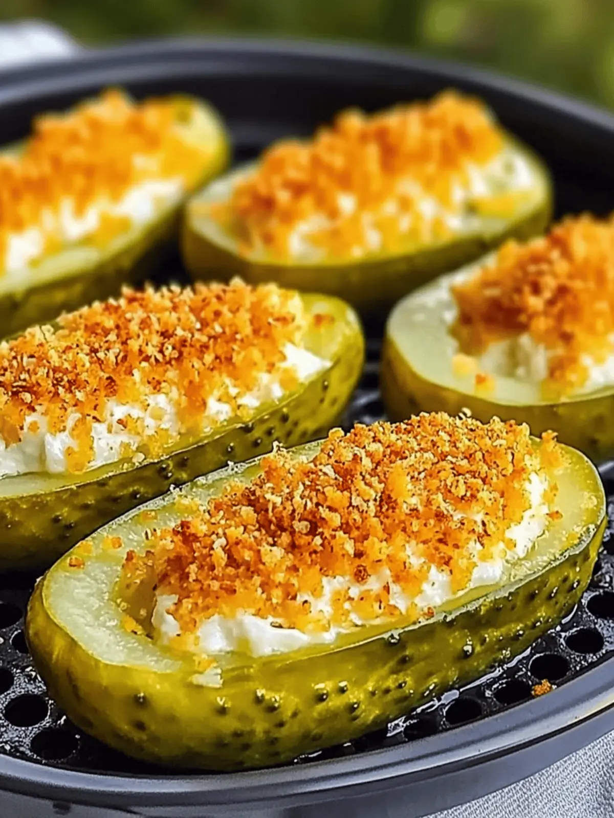 Air Fryer Stuffed Pickles Your New Favorite Crunchy Snack 3 Air Fryer Stuffed Pickles