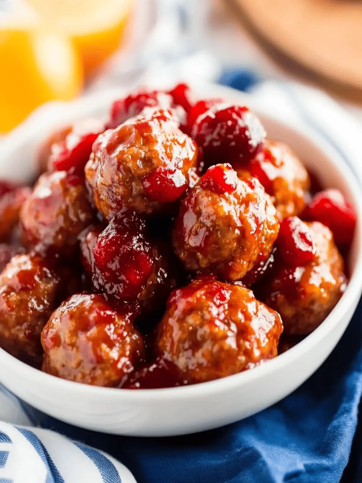 Cranberry Orange Meatballs: Your Easy Holiday Crowd-Pleaser 2 Cranberry Orange Meatballs
