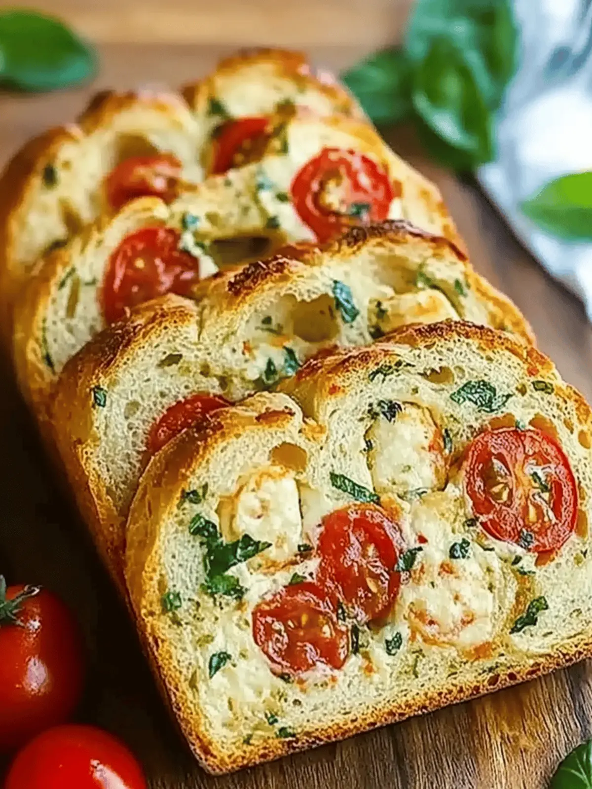 Savory Caprese Bread: Effortless Italian Flavor at Home 2 Caprese Bread