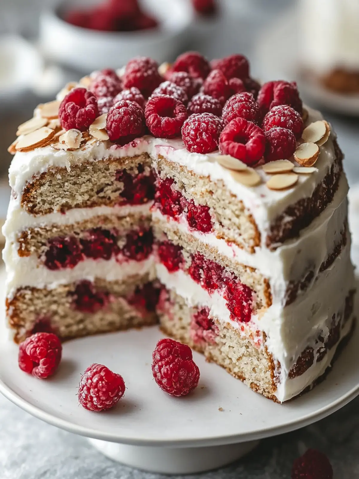 Indulge in One Bowl Vegan Almond Raspberry Cake Bliss 4 One Bowl Vegan Almond Raspberry Cake