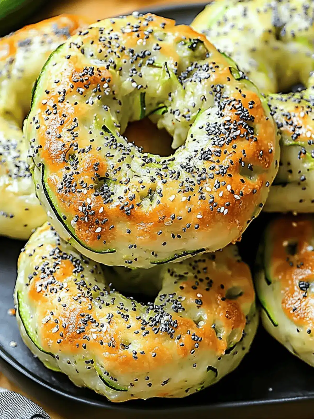 Easy Zucchini Bagels Keto, Gluten-Free, and Deliciously Chewy 4 Zucchini Bagels