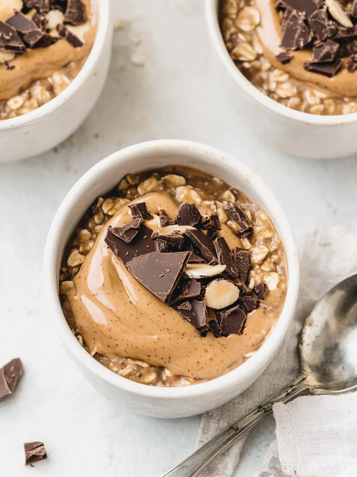 Delicious Blended Baked Oats with Peanut Butter and Chocolate 4 Blended Baked Oats with Peanut Butter and Chocolate