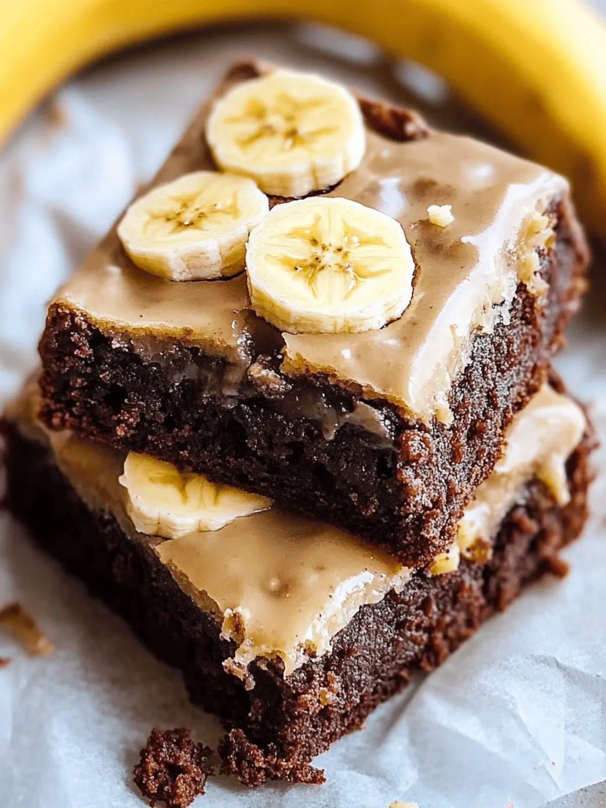 Banana Bread Brownies with Cream Cheese Frosting Bliss 2 Banana Bread Brownies