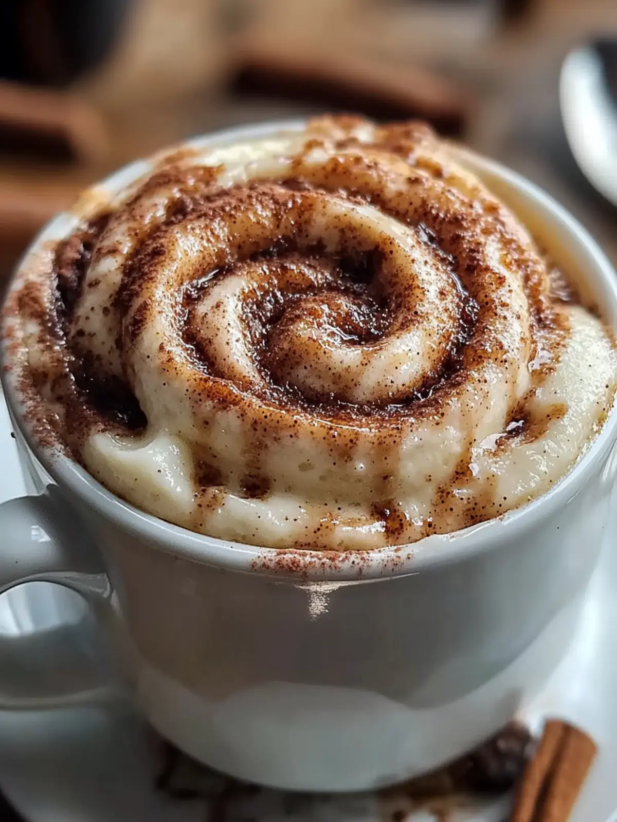 Delight in a Cozy Microwave Cinnamon Roll Mug Cake Today 4 Microwave Cinnamon Roll Mug Cake