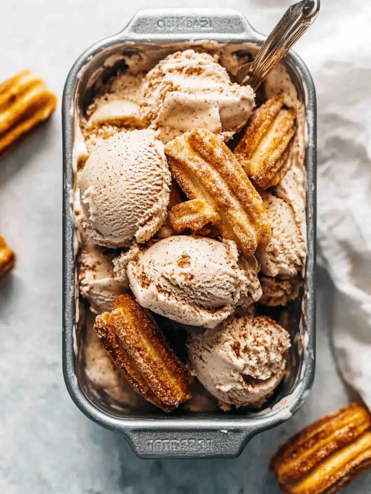 Delicious No-Churn Churro Ice Cream for Sweet Cravings 4 No-Churn Churro Ice Cream