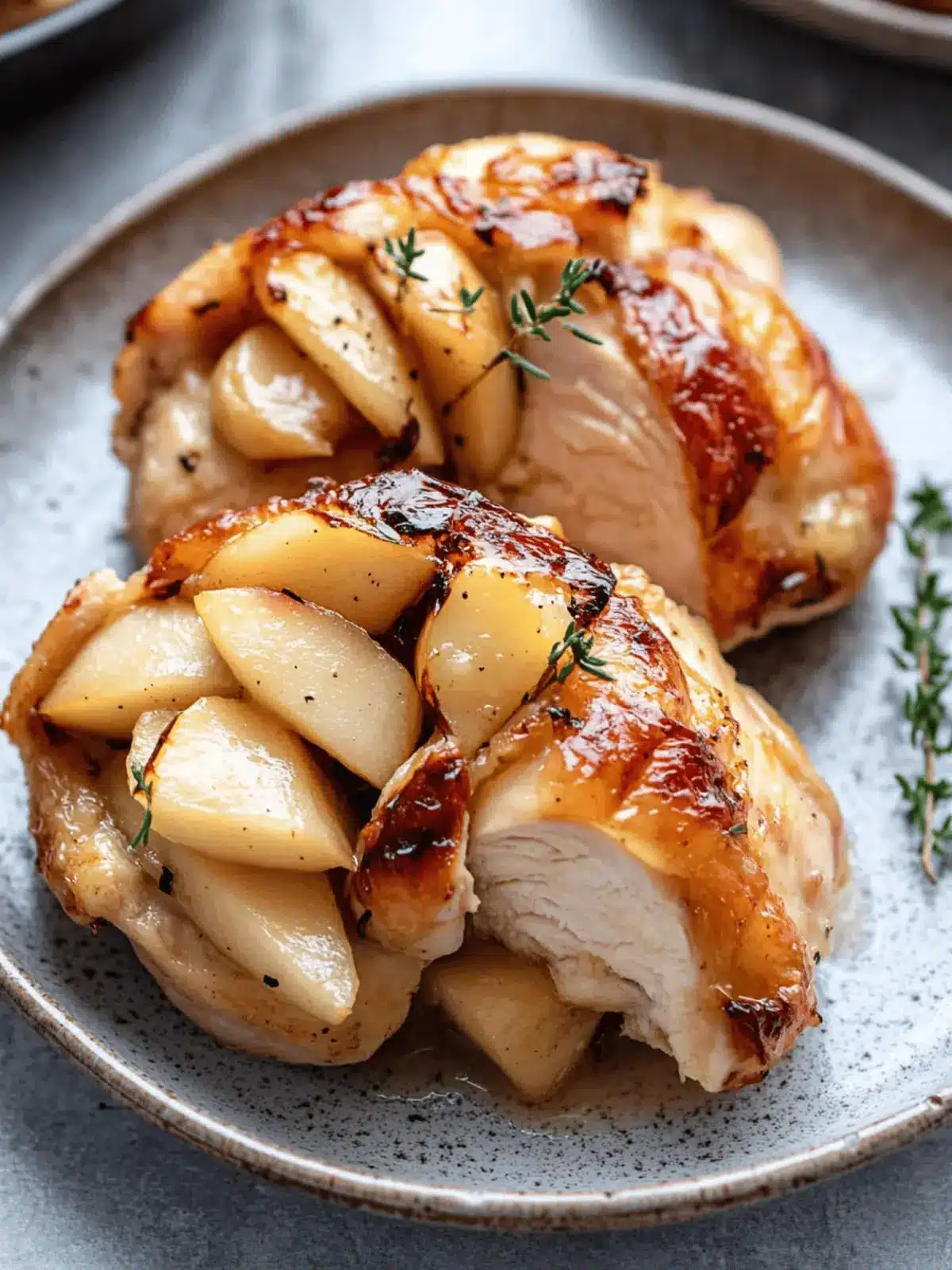 Maple Glazed Apple and Brie Stuffed Chicken Delight 3 Maple Glazed Apple and Brie Stuffed Chicken