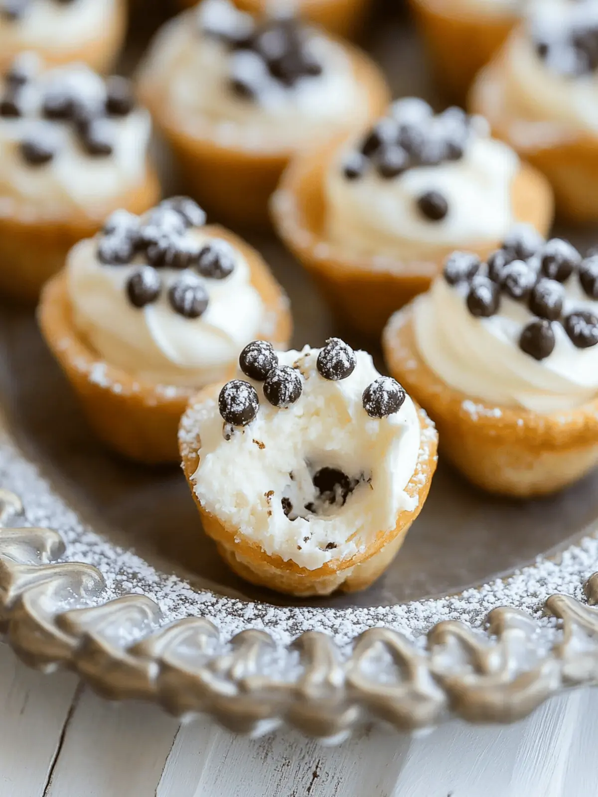 Irresistible Mini Cannoli Bites for Homemade Joy 2 Mini Cannoli Bites