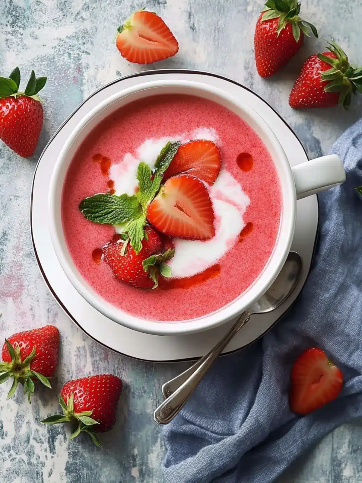 Refreshing Cold Strawberry Soup You ll Love This Summer 3 Cold Strawberry Soup