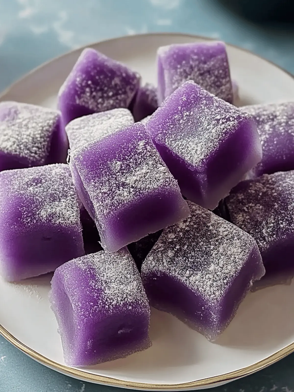 Hawaiian Butter Mochi with Ube: Chewy Bliss for Everyone 2 Hawaiian Butter Mochi with Ube: