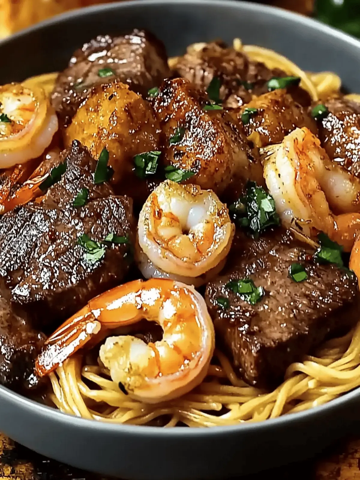 Delicious Steak Shrimp Noodles: A Flavor-Packed Delight 2 Steak Shrimp Noodles
