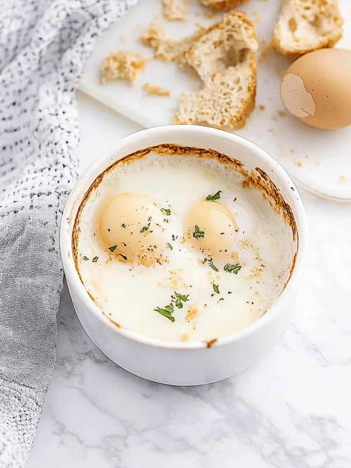 Deliciously Creamy Shirred Eggs for a Cozy Brunch Treat 3 Shirred Eggs