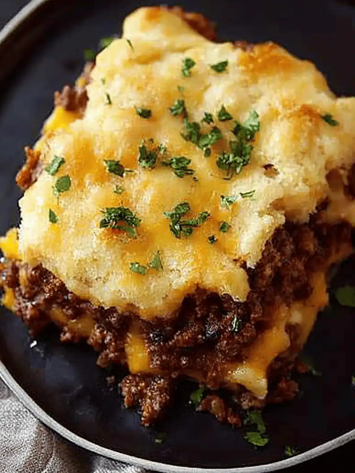 Mouthwatering Hamburger Casserole with Fluffy Buttermilk Biscuits 4 Hamburger Casserole with Buttermilk Biscuits
