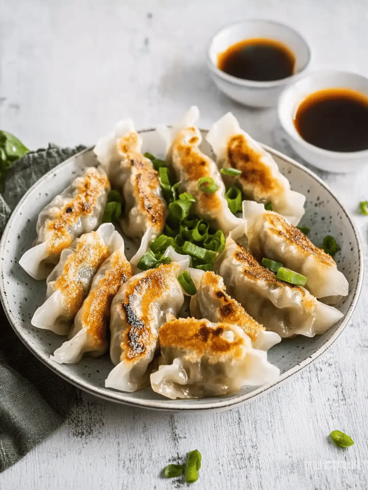 Homemade Gyoza Dumplings: Crispy, Flavorful, and Fun to Make 4 Gyoza Dumplings