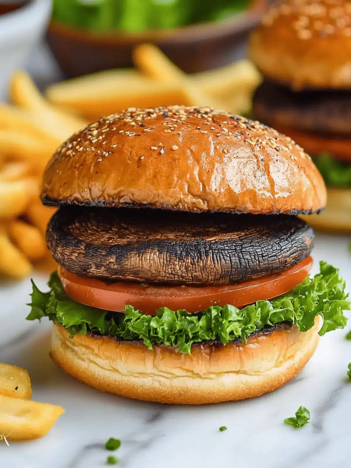 Mouthwatering Portobello Mushroom Burger for Flavor Lovers 2 Portobello Mushroom Burger