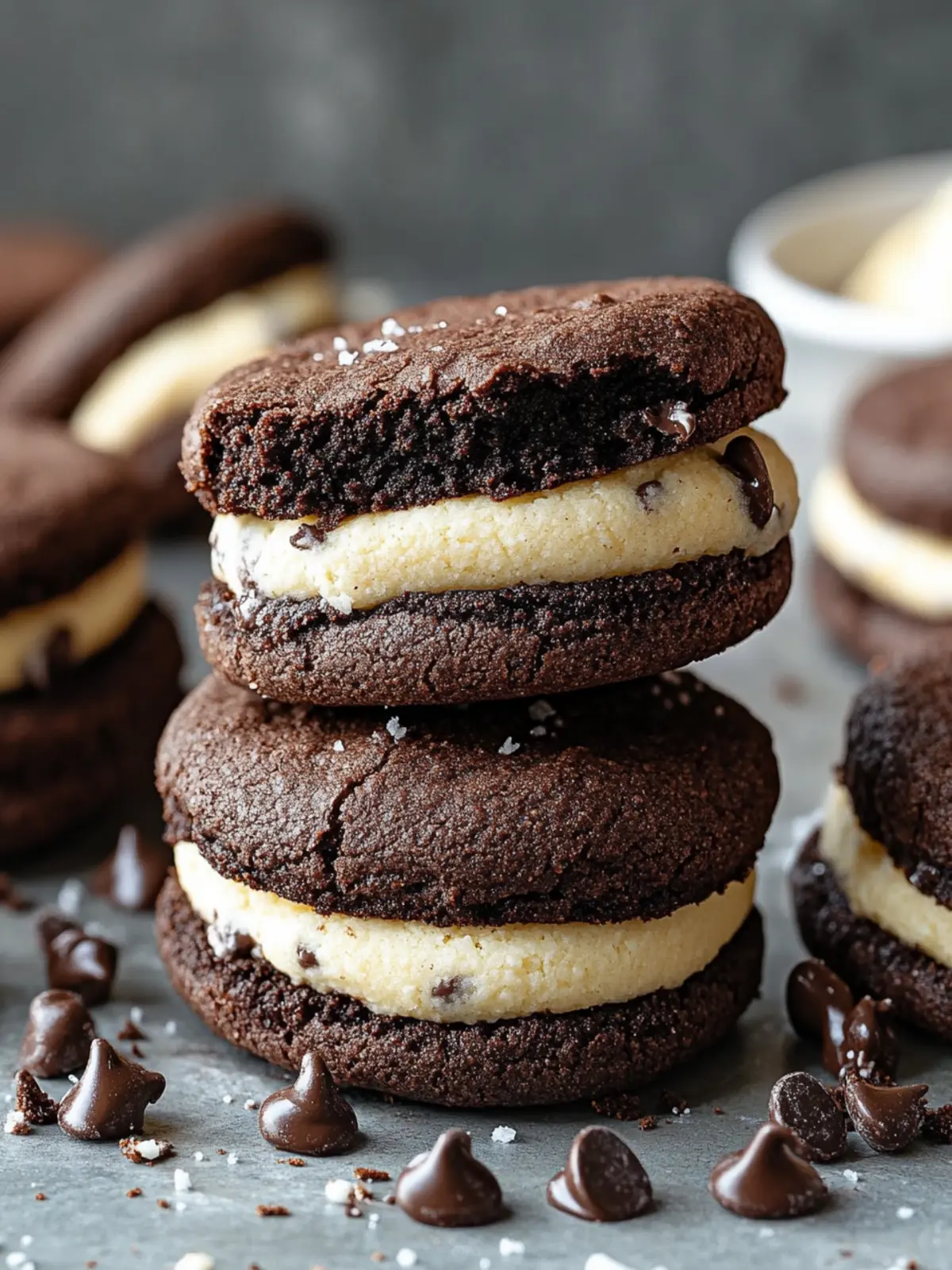 Decadent Brownie Cookie Dough Sandwich Cookies You ll Love 4 Brownie Cookie Dough Sandwich Cookies