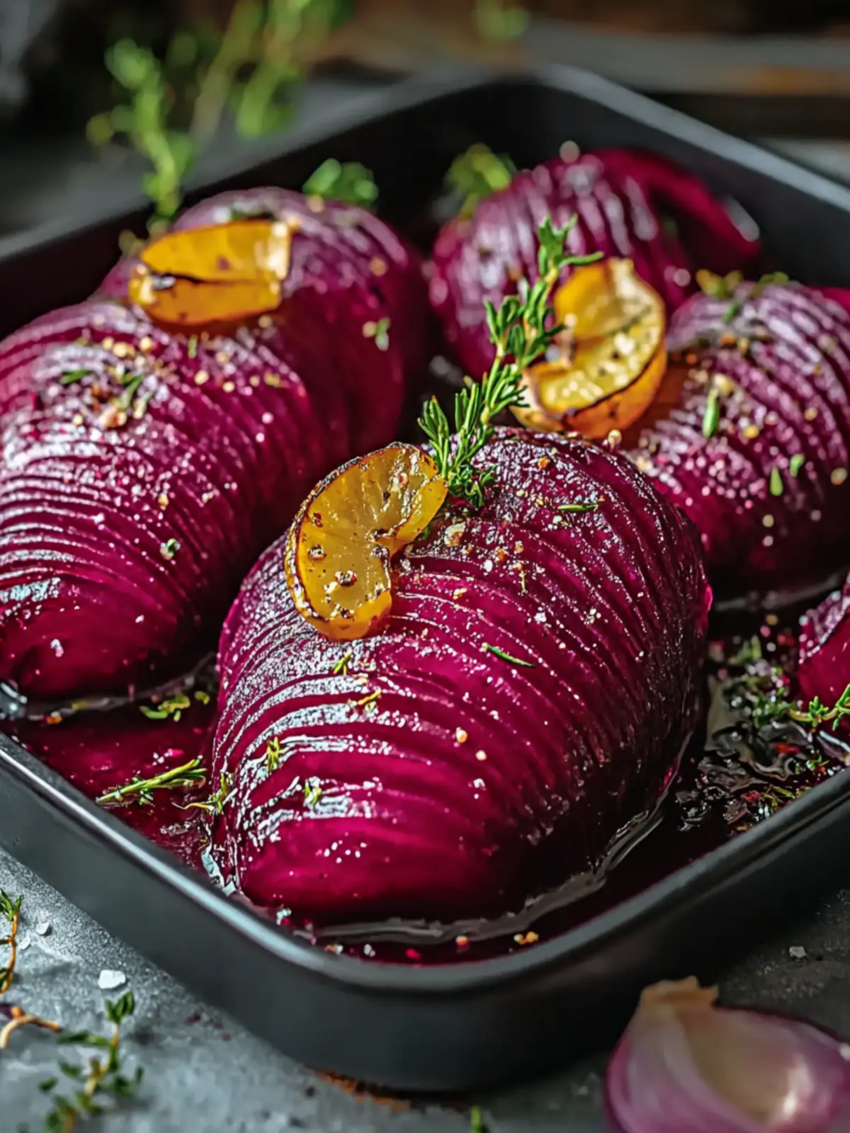 Roasted Hasselback Beets with Zesty Dill Dressing Delight 4 Roasted Hasselback Beets